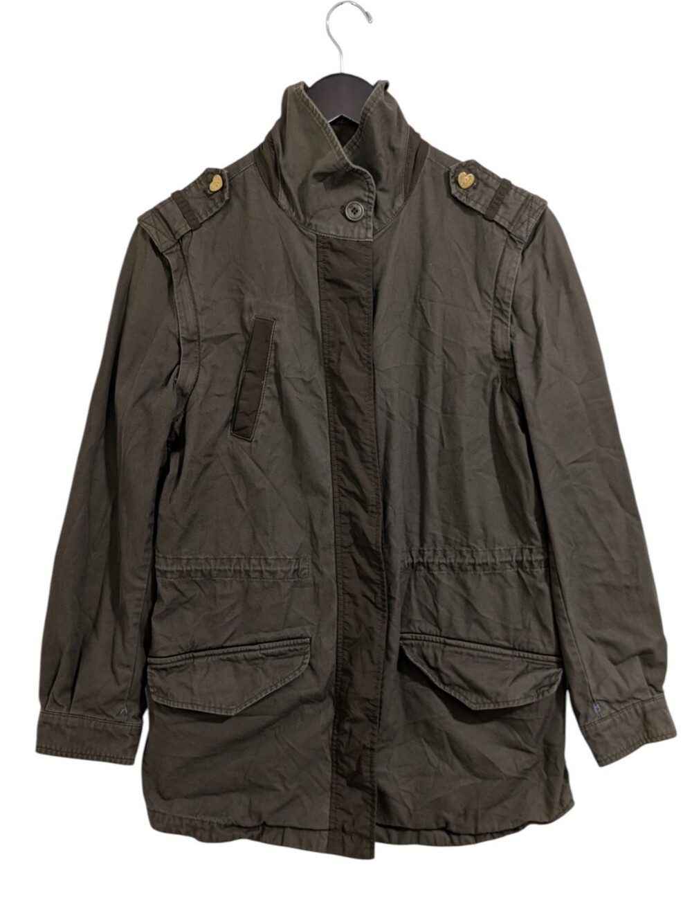 Scotch & Soda Amsterdams Blauw Olive Green Cotton Field Utility Jacket M